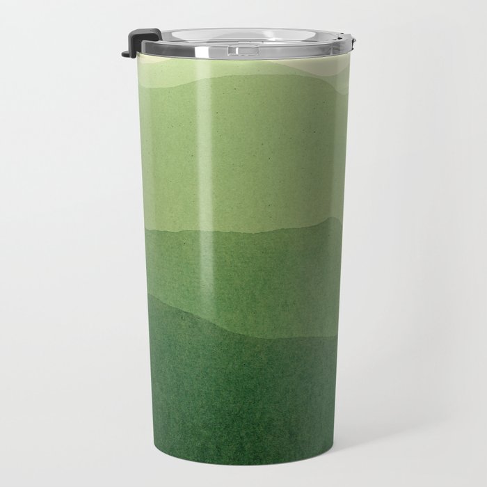 gradient landscape green Travel Mug Gallery Image 3