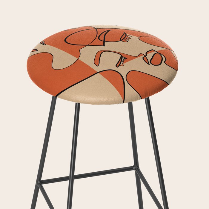 Abstract Faces 10 Stool Gallery Image 2
