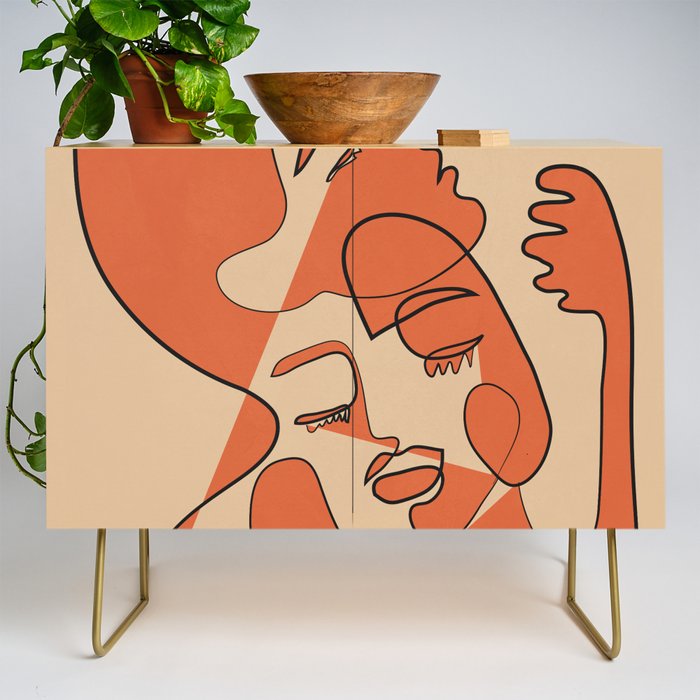 Abstract Faces 10 Credenza Gallery Image 1