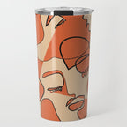 Abstract Faces 10 Travel Mug Gallery Image 1