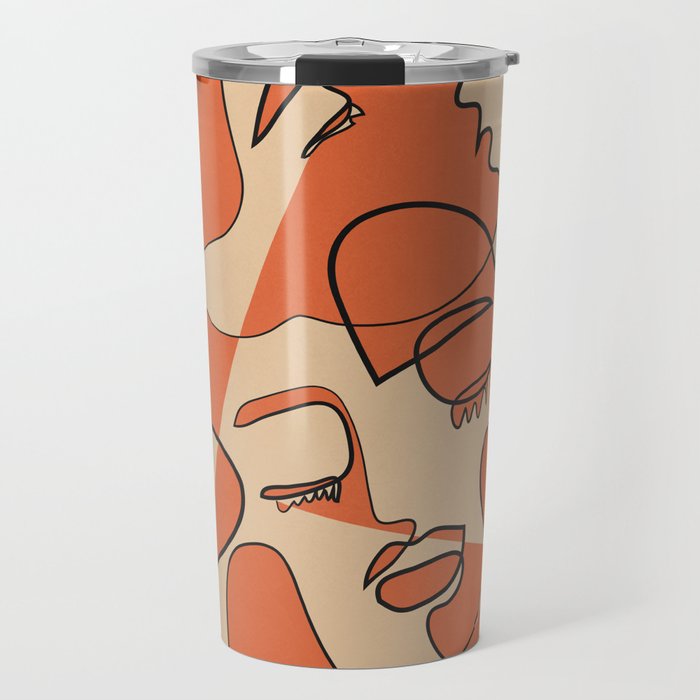 Abstract Faces 10 Travel Mug Gallery Image 1