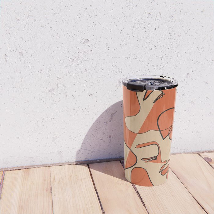 Abstract Faces 10 Travel Mug Gallery Image 4