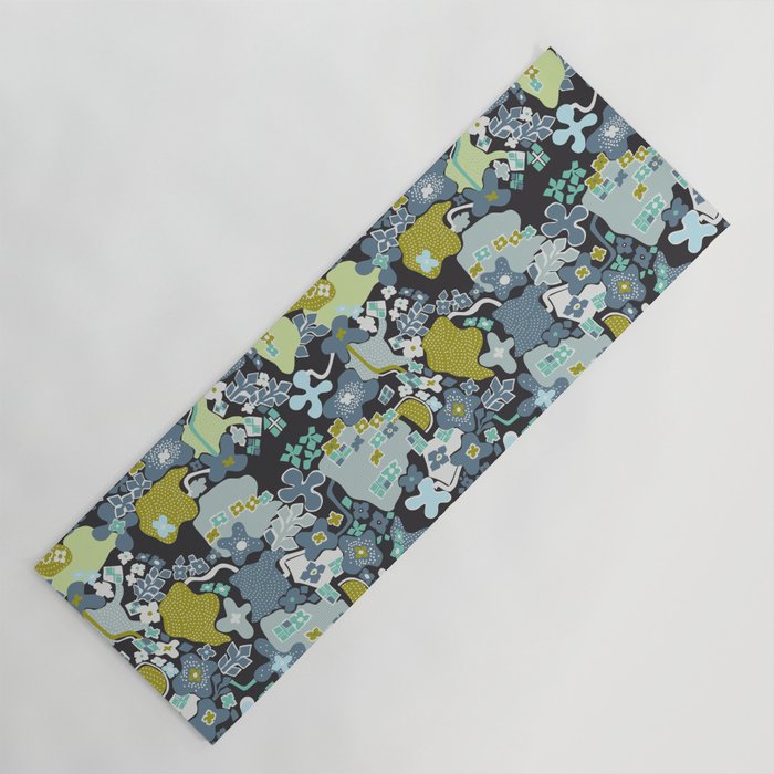 City life botanical park moonless night Yoga Mat Gallery Image 1