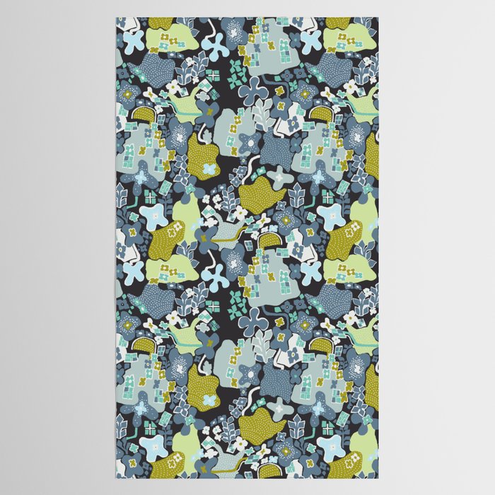 City life botanical park moonless night Tablecloth Gallery Image 2