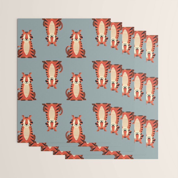 Whimsy Tiger Wrapping Paper Gallery Image 3