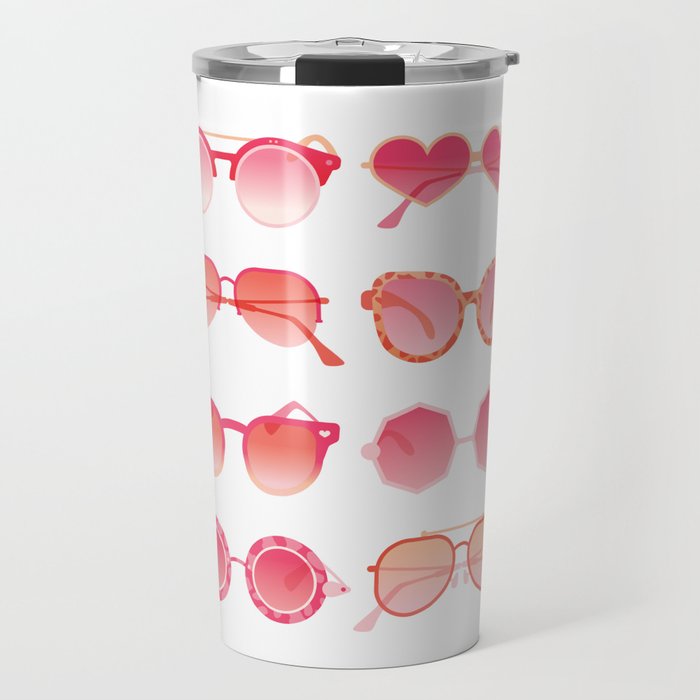 Sunglasses Collection - Pink OmbrÃ© Palette Travel Mug Gallery Image 1