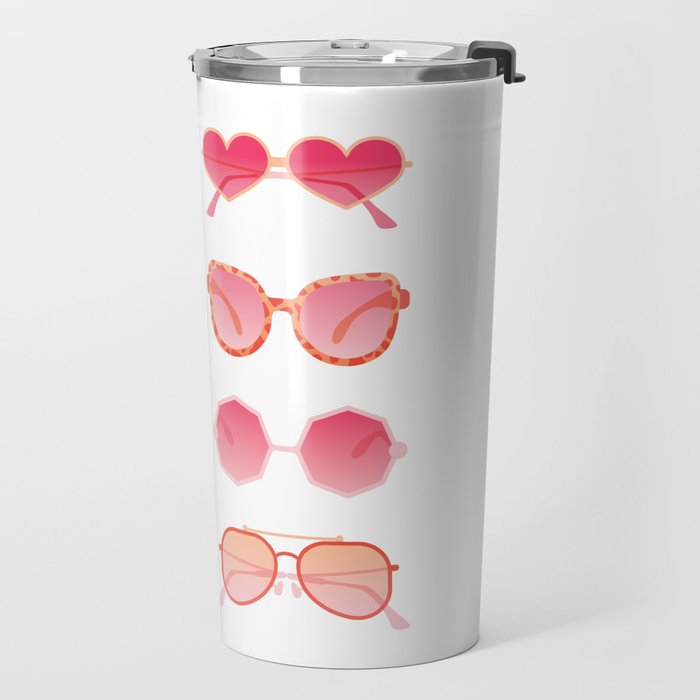 Sunglasses Collection - Pink OmbrÃ© Palette Travel Mug Gallery Image 2