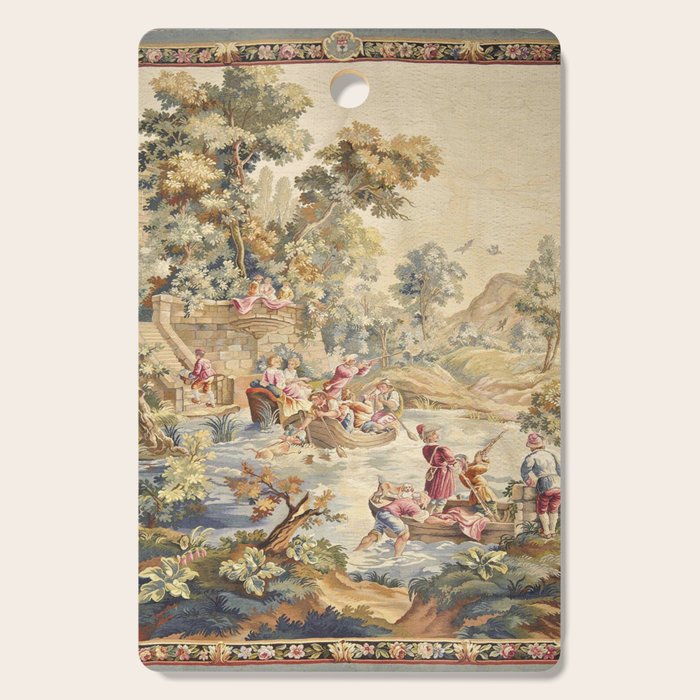 Antique Aubusson Louis XV French Tapestry Cutting Board Gallery Image 1