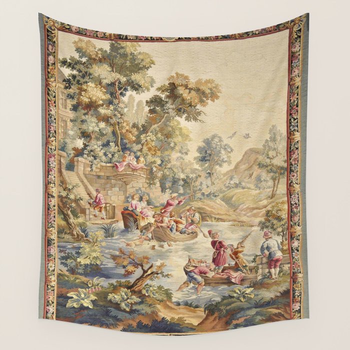 Antique Aubusson Louis XV French Tapestry Wall Tapestry Gallery Image 4