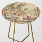 Antique Aubusson Louis XV French Tapestry Side Table Gallery Image 2
