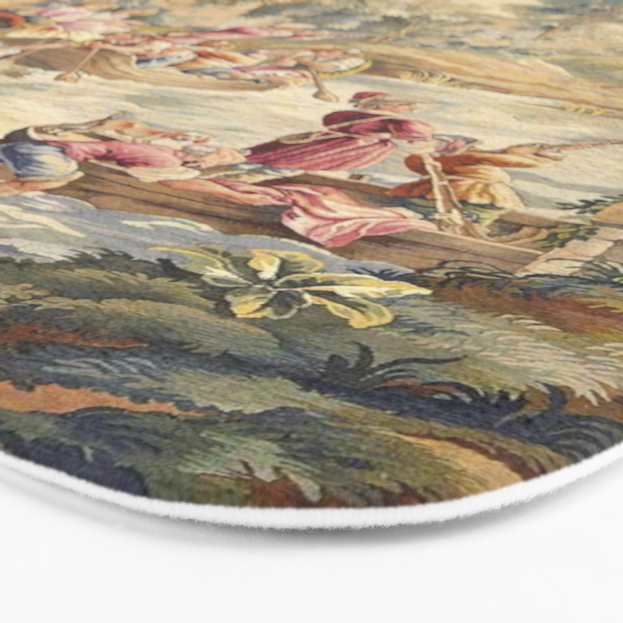 Antique Aubusson Louis XV French Tapestry Bath Mat Gallery Image 3