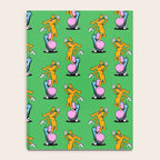 Retro dog cartoon character pattern Notebook Gallery Image 4