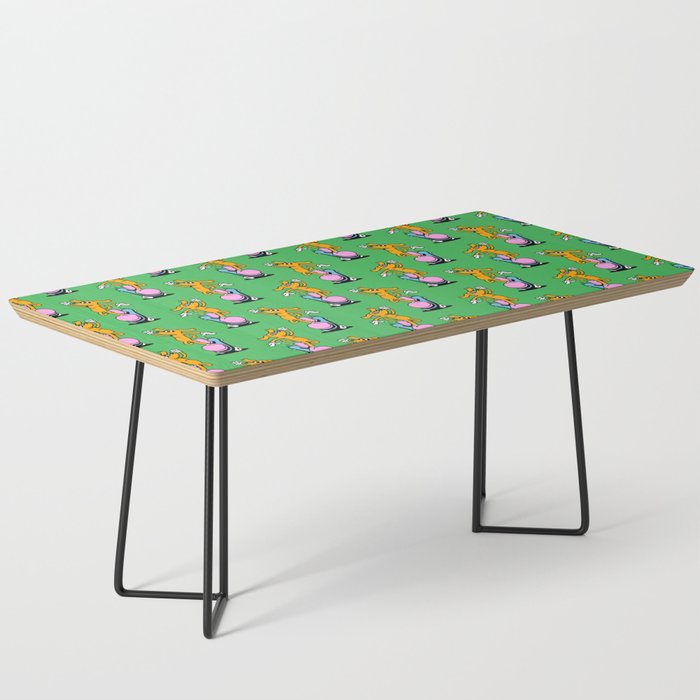 Retro dog cartoon character pattern Coffee Table Gallery Image 1