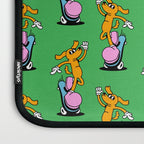 Retro dog cartoon character pattern Laptop Sleeve Gallery Image 3