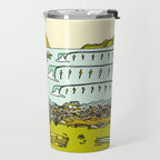 point breaks in paradise // retro surf art by surfy birdy Travel Mug Gallery Image 2
