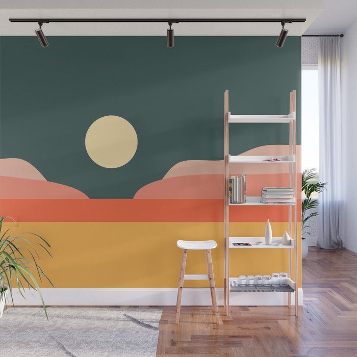 Geometric Landscape 14 Wall Mural Gallery Image 1