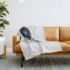 the astronaut Throw Blanket Gallery Image 1
