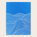 French Blue Ocean Waves Poster Gallery Image 4