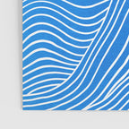 French Blue Ocean Waves Poster Gallery Image 3