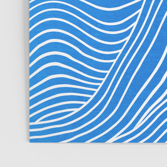 French Blue Ocean Waves Poster Gallery Image 3