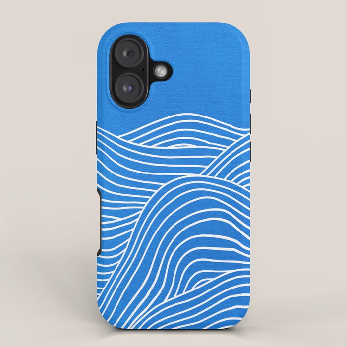 French Blue Ocean Waves iPhone Case Gallery Image 1