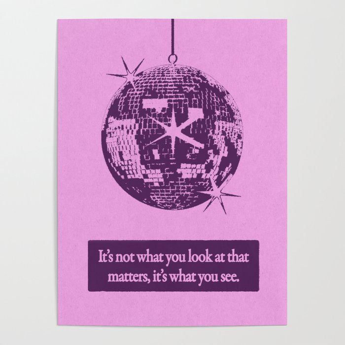 Perspective - Pink Poster