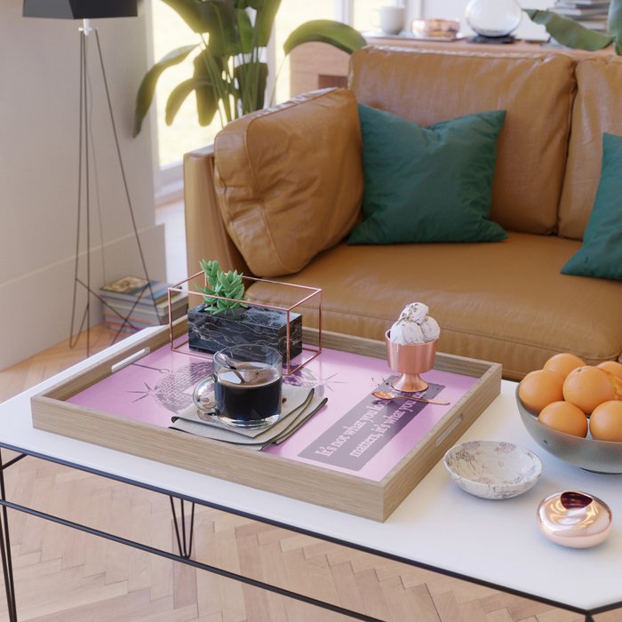 Perspective - Pink Serving Tray Gallery Image 2