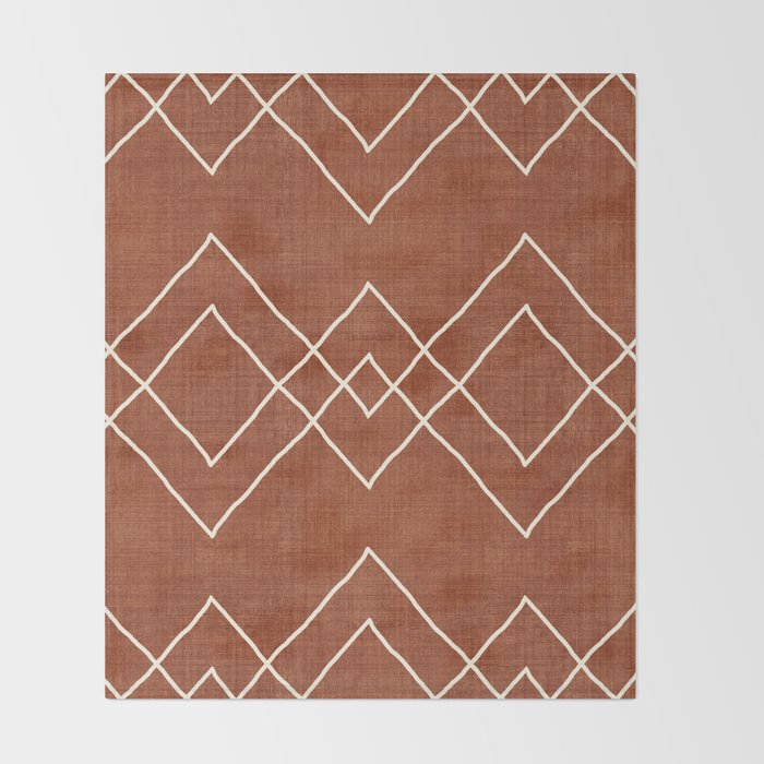 Nudo in Rust Throw Blanket Gallery Image 2