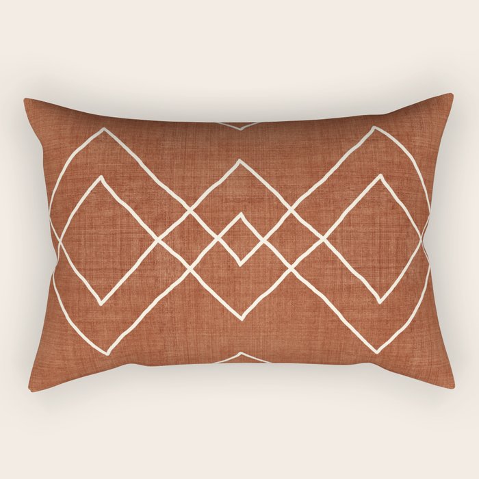 Nudo in Rust Rectangular Pillow Gallery Image 1
