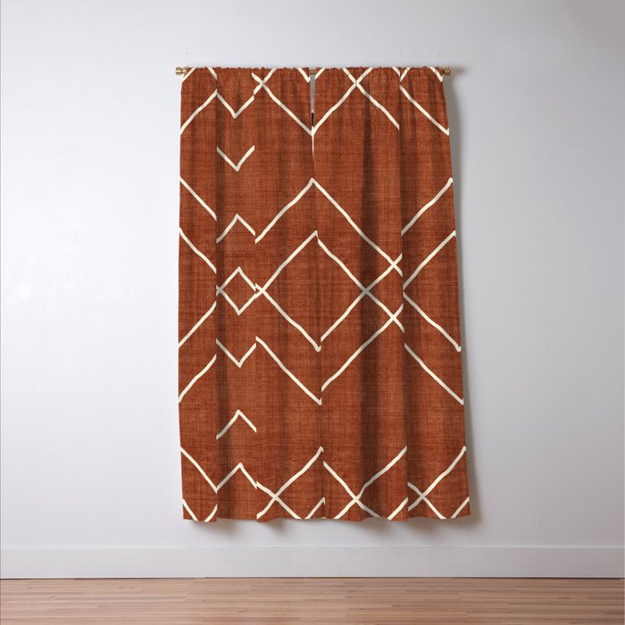 Nudo in Rust Window Curtain Gallery Image 3