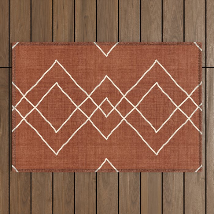Nudo in Rust Outdoor Rug Gallery Image 1
