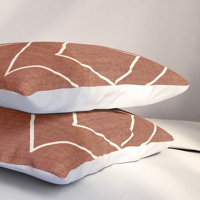 Nudo in Rust Pillow Sham Gallery Image 3