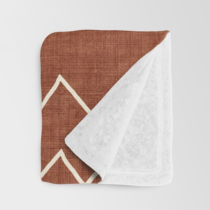 Nudo in Rust Throw Blanket Gallery Image 3