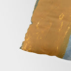 Gentle Breeze: a minimal, abstract mixed-media piece in blues and tans by Alyssa Hamilton Art Pillow Sham Gallery Image 4