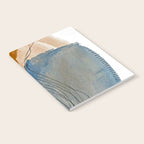 Gentle Breeze: a minimal, abstract mixed-media piece in blues and tans by Alyssa Hamilton Art Notebook Gallery Image 2