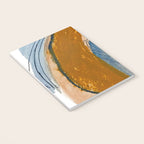 Gentle Breeze: a minimal, abstract mixed-media piece in blues and tans by Alyssa Hamilton Art Notebook Gallery Image 3