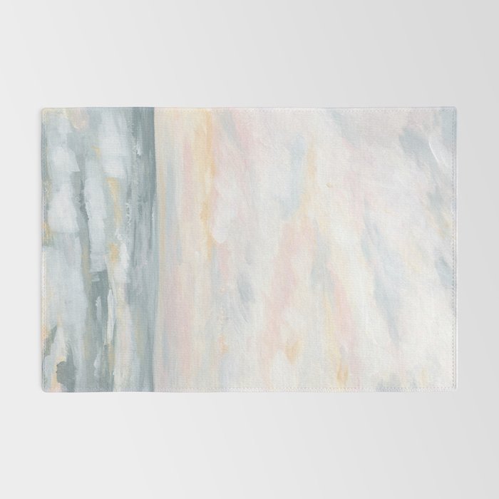 You Are My Sunshine - Gray Pastel Ocean Seascape Rug Gallery Image 2