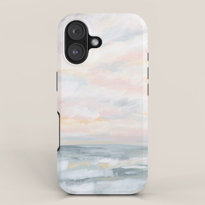 You Are My Sunshine - Gray Pastel Ocean Seascape iPhone Case Gallery Image 1