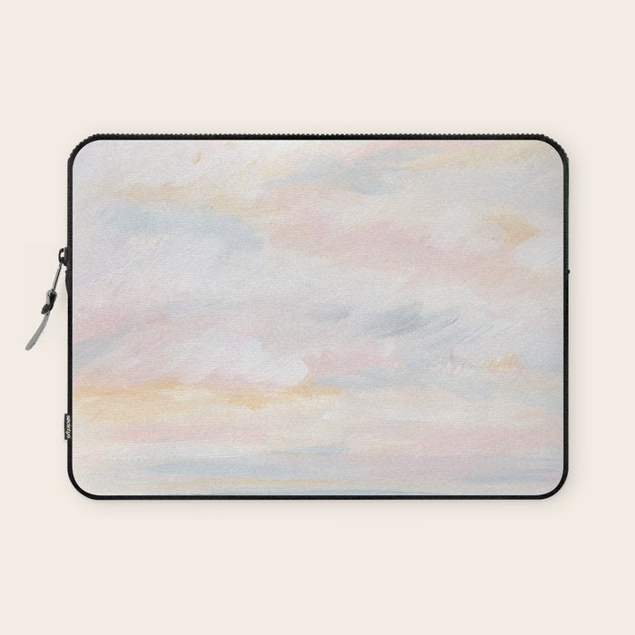 You Are My Sunshine - Gray Pastel Ocean Seascape Laptop Sleeve Gallery Image 1
