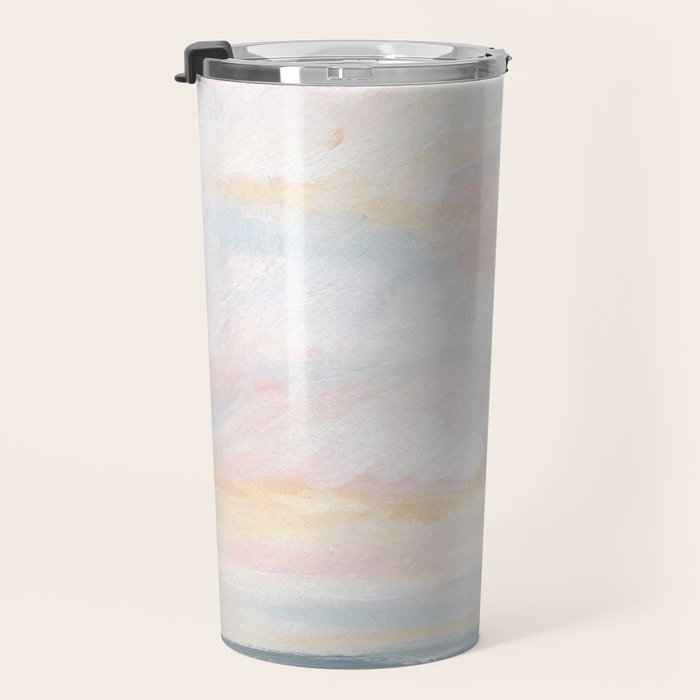 You Are My Sunshine - Gray Pastel Ocean Seascape Travel Mug Gallery Image 3