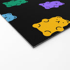 Colorful candy bear pattern art Welcome Mat Gallery Image 2
