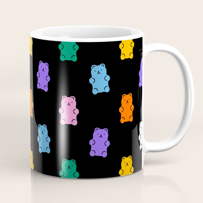 Colorful candy bear pattern art Coffee Mug Gallery Image 1