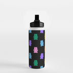 Colorful candy bear pattern art Water Bottle Gallery Image 2