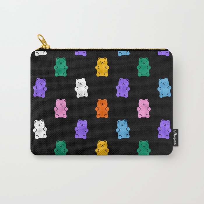 Colorful candy bear pattern art Carry All Pouch Gallery Image 1