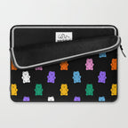 Colorful candy bear pattern art Laptop Sleeve Gallery Image 2