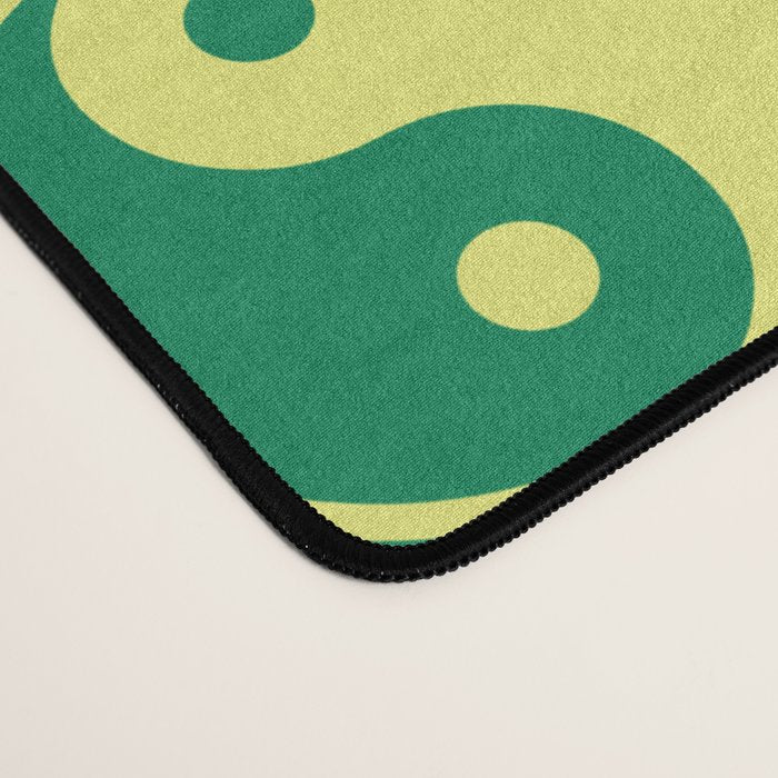 Checkered Yin Yang Pattern (Color Block Version) Desk Mat Gallery Image 4