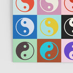 Checkered Yin Yang Pattern (Color Block Version) Poster Gallery Image 3
