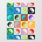 Checkered Yin Yang Pattern (Color Block Version) Notebook Gallery Image 4