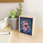 Wild Flowers (on Blue) Mini Art Print Gallery Image 2