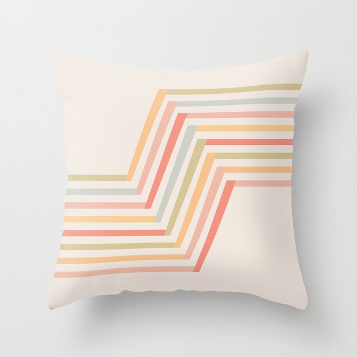 Geometric Terraces #2 Throw Pillow Gallery Image 1
